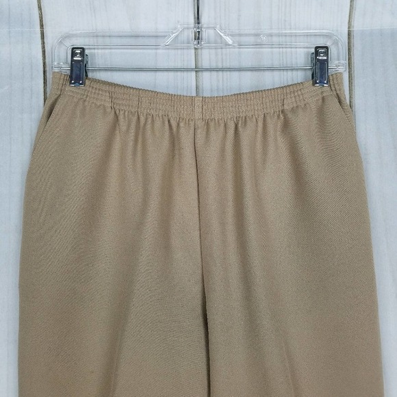 Alfred Dunner Tan Grandma Coastal Straight Leg Pants - Picture 4 of 10